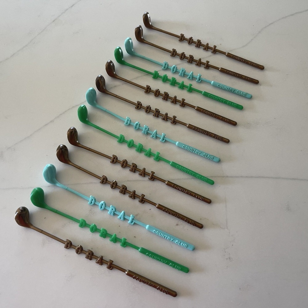 Doral Country Club Golf Club Swizzle Sticks Vintage Lot